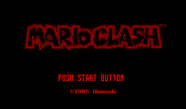 Mario Clash Title Screen